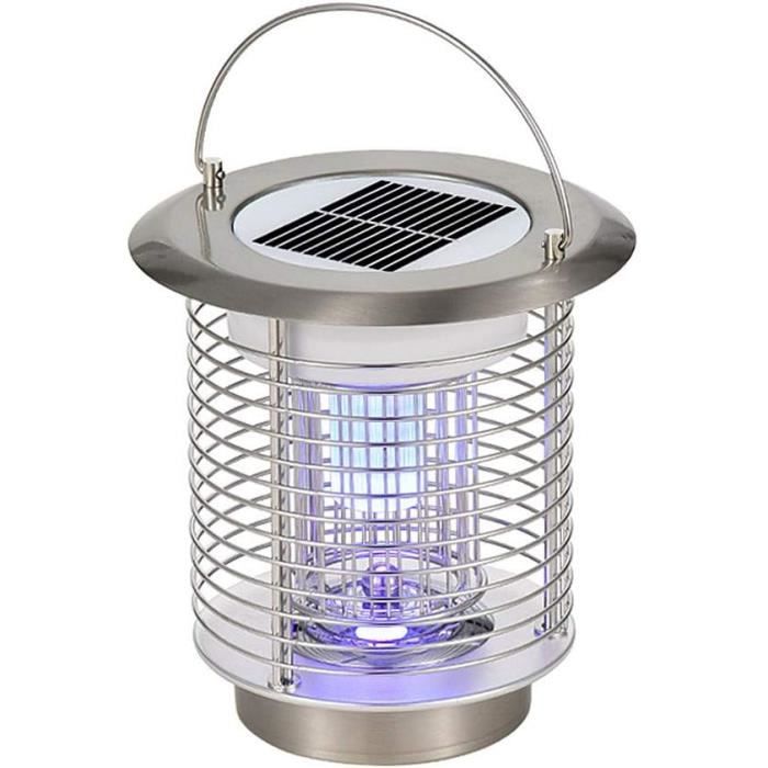 Lampe Anti-Moustiques 3 En 1 Solaire & USB - 4200V, UV, Éclairage - Pour Intérieur Et Extérieur