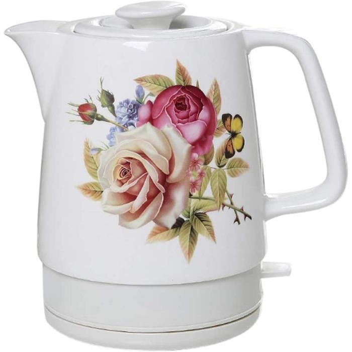Bouilloire à Thé/café Vintage En Fer émaillé – Forme Unique, Porcelaine Bleue Et Blanche