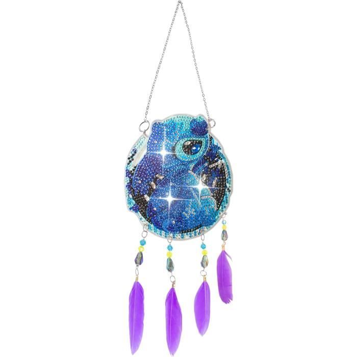 Diamond Painting,3 Pack Broderie Diamant Papillon Attrape-Rêves Violet,Diy 5D Pour Adultes
