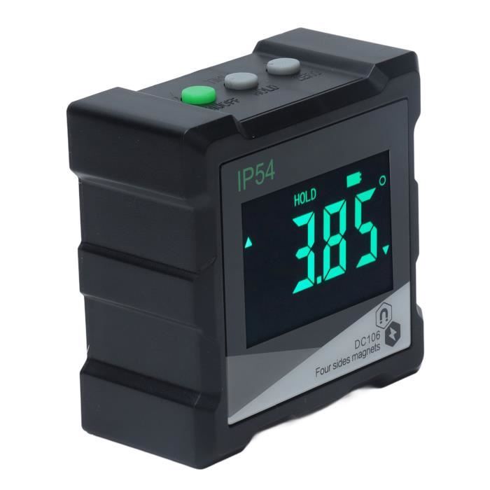 Rapporteur D'angle Numérique Magnétique - Inclinomètre LCD, Précision ±0.2°, étanche IP54 - 6