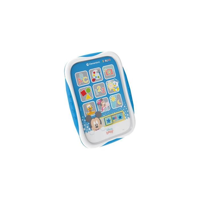 Clementoni Mickey Tablette Interactive Éducative – Tactile, Chiffres, Animaux, Instruments – Dès 12 Mois