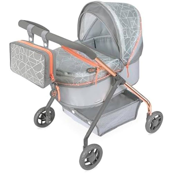Poussette de Poupées - DE CUEVAS TOYS - Ma Première Poussette - Gris - 56 cm - Sac inclus