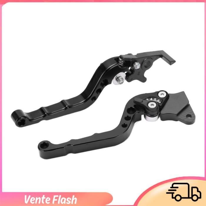 Rouge noir - Levier d'embrayage de frein extensible pliable réglable