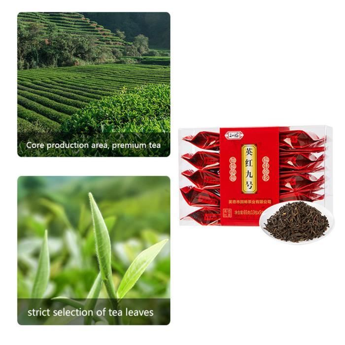 Yinghong NO.9 Thé noir Feuille de thé rouge chinoise polyvalente 65g ...