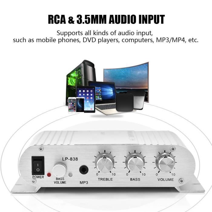 Contrôleur De Volume RCA Universel Pour Voiture – Réglage Bass & Gain à Distance – Idéal Amplificateur & Subwoofer