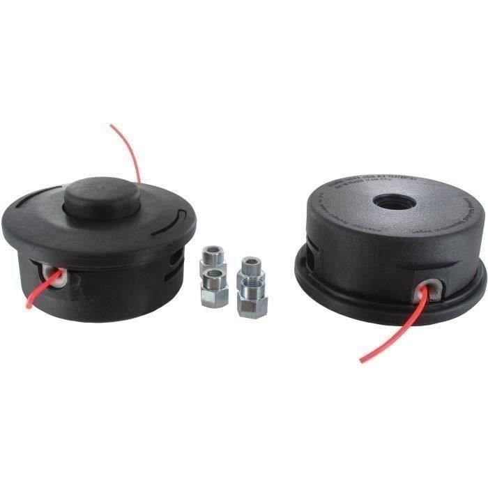 Tête complète double fil adaptable pour machines HUSQVARNA modèles T 45 avec bol aluminium indépendant monté sur roulement usage