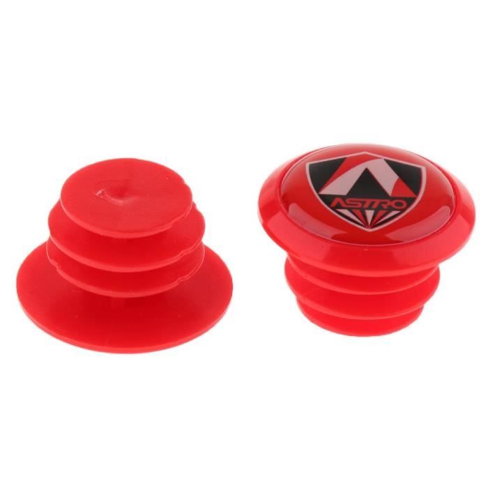Bouchons De Guidon En Alliage Aluminium Pour Vélo - VTT, Route, Ville - Couleurs Au Choix (Noir, Rouge, Bleu, Jaune)
