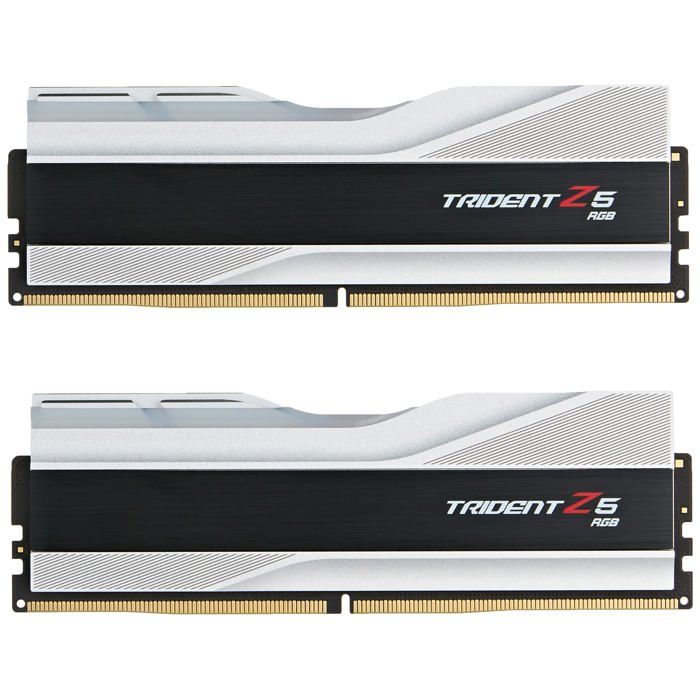 Mémoire vive - GSKILL - Trident Z5 RGB - 32 Go - DDR5 5600 MHz - CL40 - Argent
