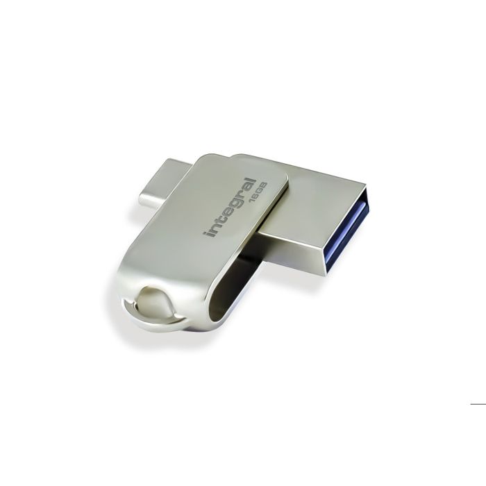 Integral Clé USB - INTEGRAL - 360-C - 16 Go - USB Type A et Type-C - jusquà 70 Mo/s