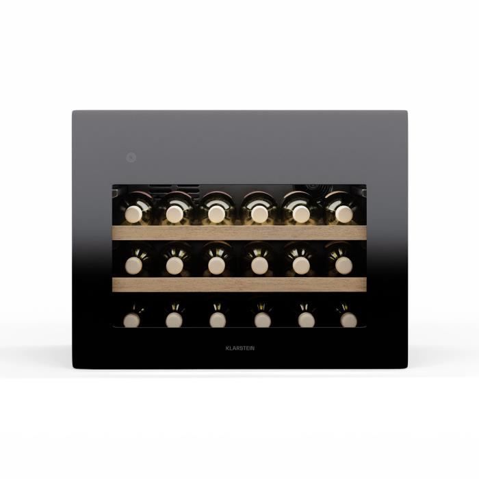Cave à vin - KLARSTEIN - Rhone 28 Uno - 28 bouteilles - Commande LED - Silencieuse Noir - Klarstein