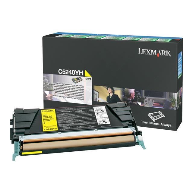 Cartouche de toner LEXMARK C524 C532 C534 jaune haute capacité 5.000 pages