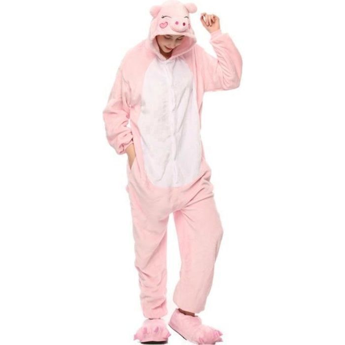 Hiver Pyjama Femme Homme Adulte Animé Cosplay Bleu Stitch Kigurumi-Rose  Rose - Cdiscount Prêt-à-Porter