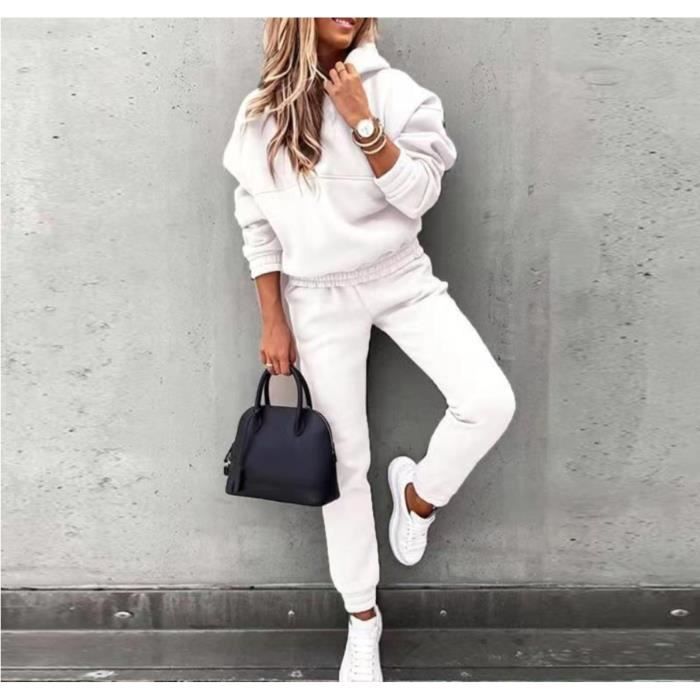 Surv tement Femme 2 Pi ce Ensembles Casual Jogging Tenue De Sport