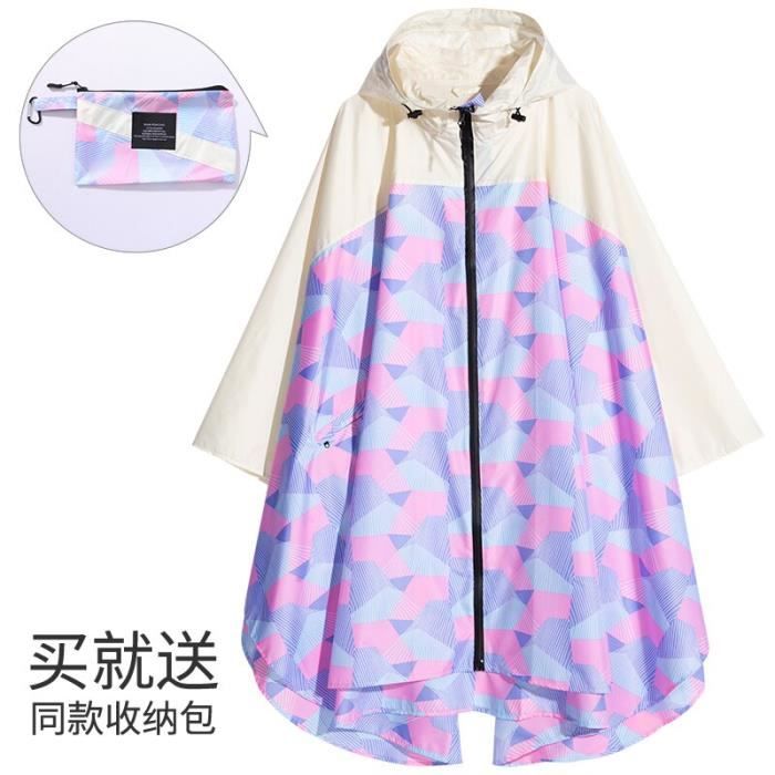 LAMA Poncho De Pluie Vélo Imperméable Avec Capuche - Cape Pluie Unisexe Hommes Femmes Pour Vélo Moto Randonnée