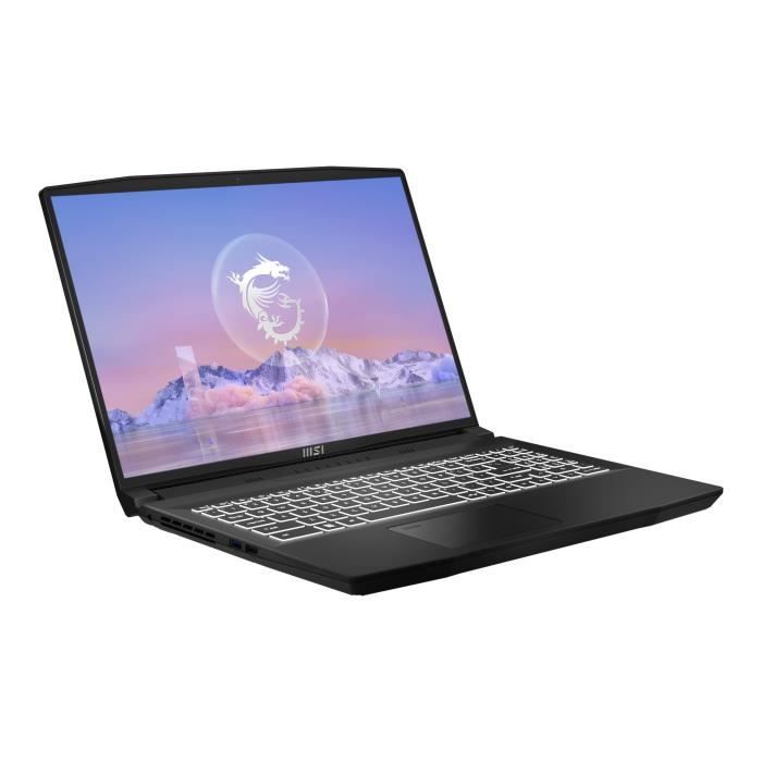 MSI Creator M16 B12VE 464FR Intel® Core™ i7 i7 Ordinateur portable 40 6 cm 16 Quad HD+ DDR5 SDRAM SSD NVIDIA GeForce RTX 4050 Wi Fi 6 802.11ax Windows 11 Pro Neuf - vue 2