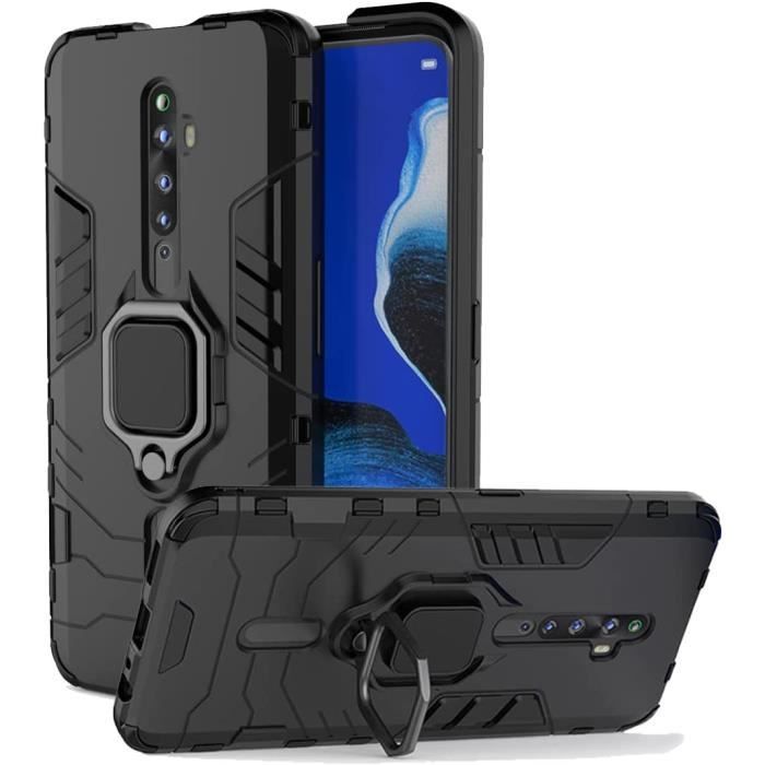 iVoler Cover in Silicone per Oppo Reno2 Z/Oppo Reno 2Z / Oppo Reno2 F/Oppo Reno 2F con Protezione Della Fotocamera, Ultra Sottile Custodia in TPU Morbida Antiurto Protettiva Case, Nero