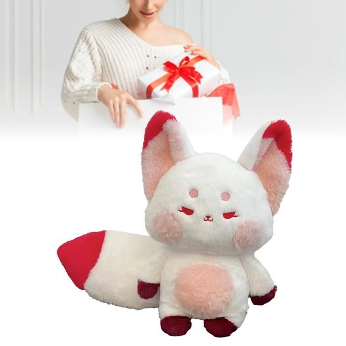 Poupée Vintage Mrs Fox - Renarde En Robe Et Fichu Rouge (occasion - Défaut Oreille)