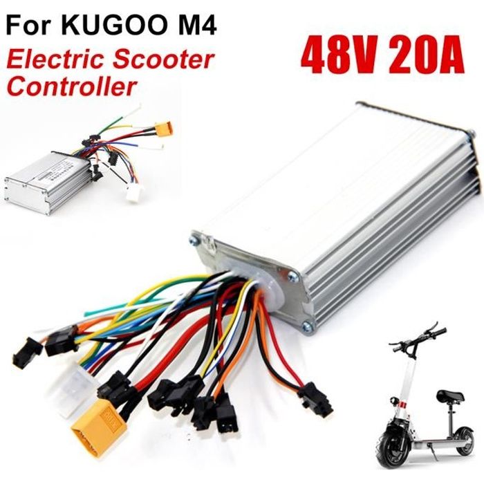 Contrôleur Scooter électrique 48V 20A Pour KUGOO M4 Et M4 Pro - Boîtier Alliage Aluminium, Moteur Sans Balais, Schéma De Câblage Inclus - 12