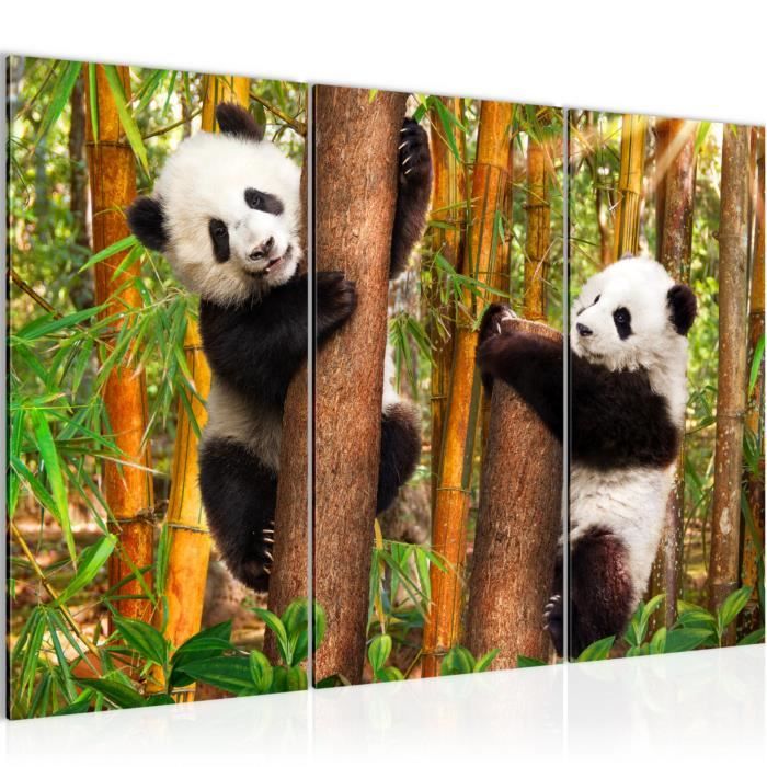 Runa art Tableau Décoration Murale Animaux Panda 120x80 cm - 3