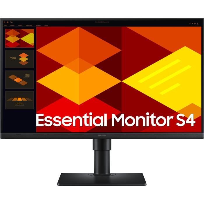 Ecran PC - SAMSUNG - S22D400G - 22 - FHD 1920x1080 - 100Hz - IPS - 5ms(GTG) - 250cd/m² - Pied reglable - HDMI - DisplayPort