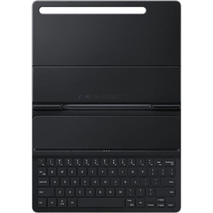 Book Cover Keyboard Galaxy Tab S7 Family NOIR. sans Touch Pad clavier non-amovible SAMSUNG - EF-DT630BBEGFR