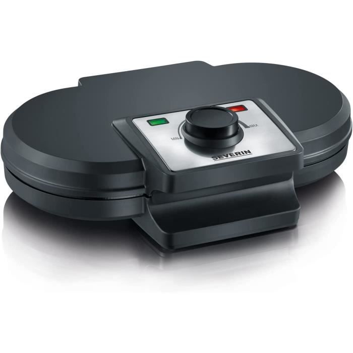 Gaufrier Duo SEVERIN pour 2 Gaufres Norvegiennes, 1 200 W, Noir