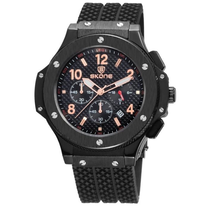 Montre Homme Louis Richard Kinnaird - Multifonction - Cuir & Acier - 48mm