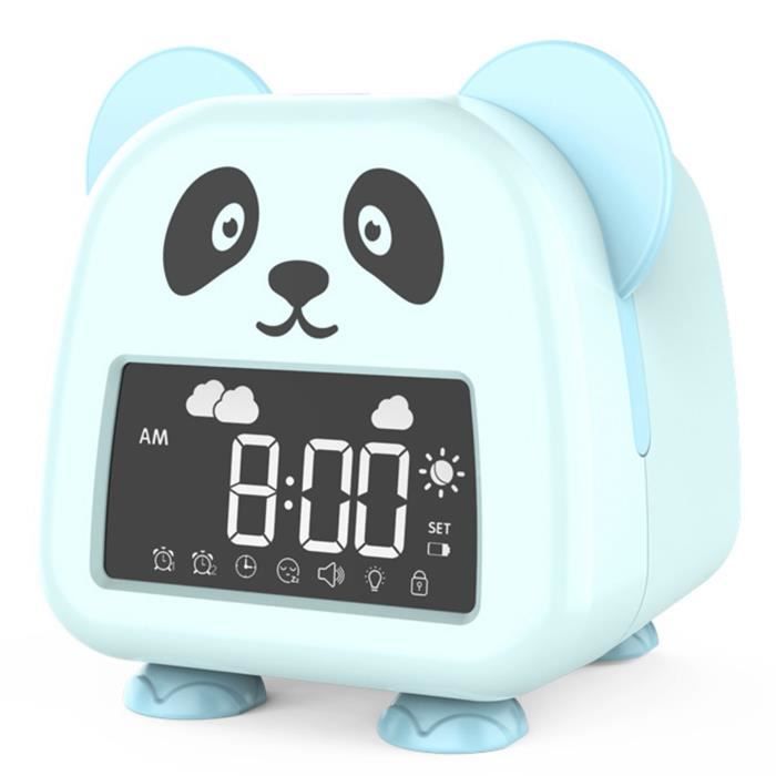 Réveil Éléphant Enfant Aolyty Avec Veilleuse - Machine à Sons - Apprentissage Sommeil