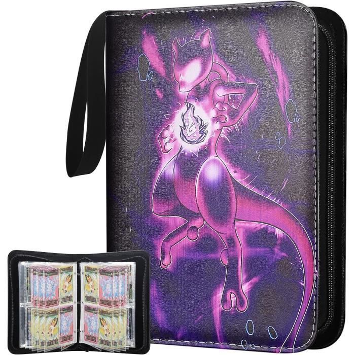 Album Carte 4 Pochette,Albums Carte 30 Pages,Classeur Cartes, Classeur Pour Cartes à Collectionner, Album Porte Titulaire Carte Cards(KA5