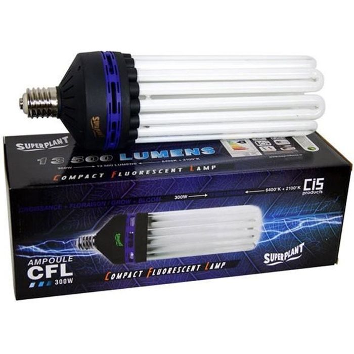 Ampoule CFL V2 Superplant 300 W V2 - Dual/Mixte 2100K + 6400K