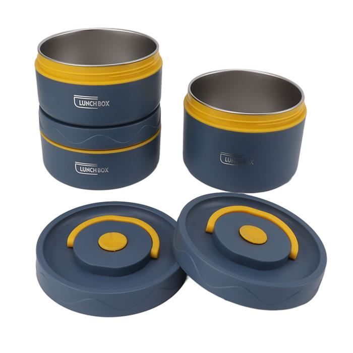 Boîte à Déjeuner Bento SODIAL - 5 Compartiments + Saladier - Bleu - Ausla6242