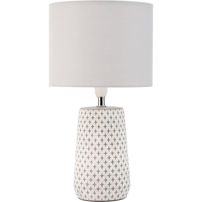 Lampe de table décorative en béton, Lampe à pied