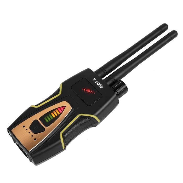 Mini Anti-Spy caméra Détecteur, TonysaT-8000 RF Signal Bug Détecteur Espion cachee GPS Scan Détecteur Camera GSM Tracer Finde BOH