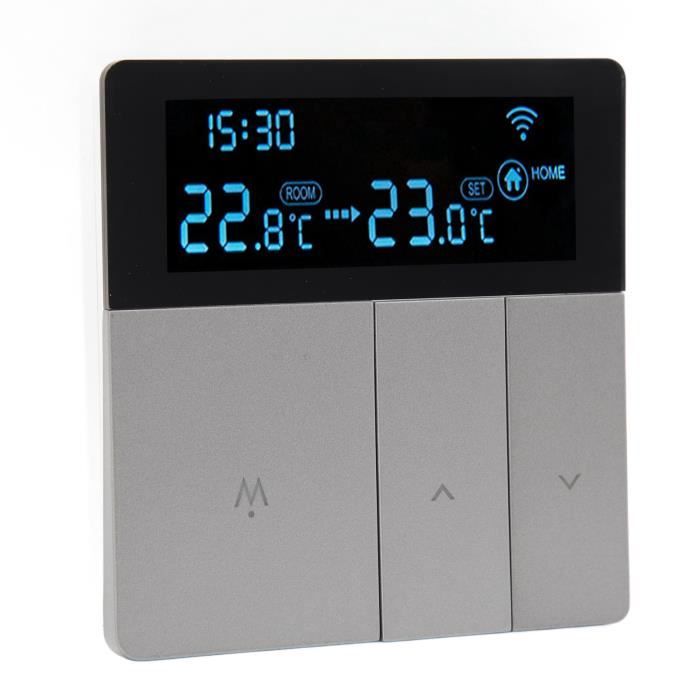 Thermostat - CIKONIELF - Numérique sans Fil - Rétroéclairage Bleu