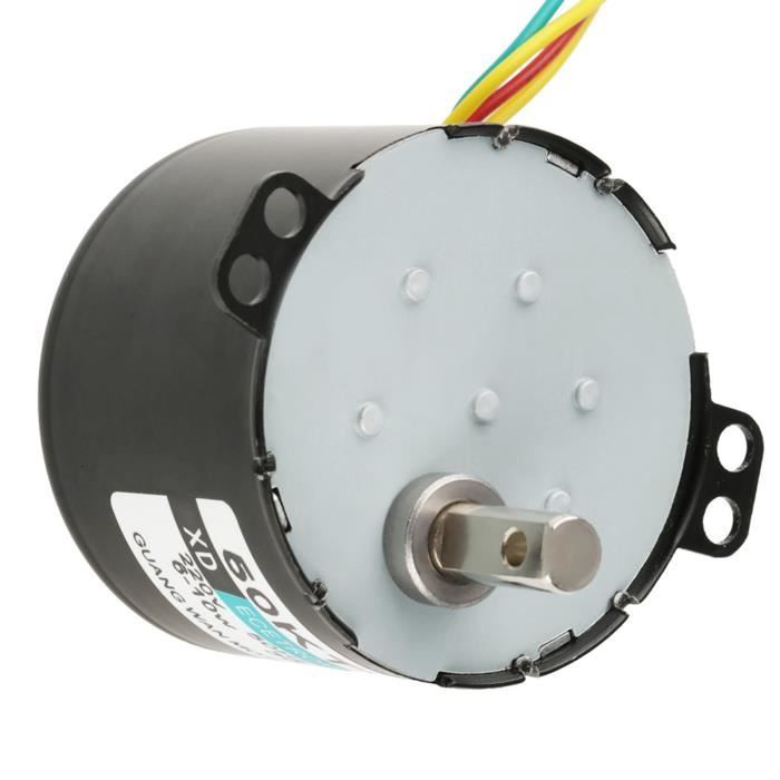 Moteur Synchrone AC 220V 30-36 Tr/min - Faible Vitesse, Couple 1.2 Kgf.cm - Pour Automatismes, Domotique