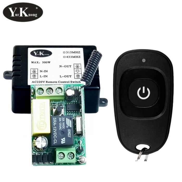 Module Récepteur 433 MHz Pour Porte De Garage – Copie, 9-12V, Boîtier ABS
