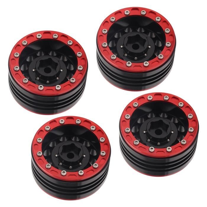 RC Crawler Jantes Beadlock 1,9 Pouces En Alliage Alu – 56 Mm – Pour SCX10 / Redcat GEN8 – Amélioration Performances