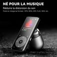 AGPTEK Haut-Parleur MP3 Bluetooth 4.0, Lecteur de Musique 8Go en Métal avec Bouton Tactile, 1,8'' Écran TFT, Supporte Carte SD 128Go-1