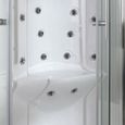 Cabine de douche bain à remous 70x90 Iride gauche - Largeur 90 cm - Longueur 90 cm-1