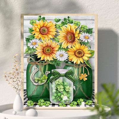 Kit De Création Bouquet Fleurs En Diamants - Loisir Créatif Pour Enfants 6-12 Ans, Cadeau Anniversaire