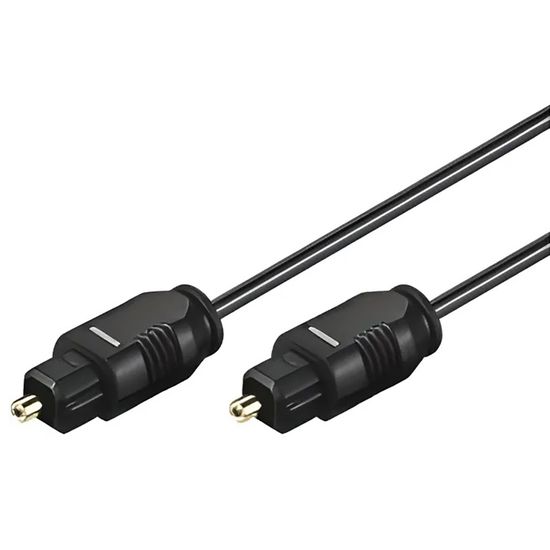 Câble Audio Optique Numérique - Connecteurs Plaqués Or, Diamètre 7 Mm - Pour Home Cinéma, Barre De Son, Ampli