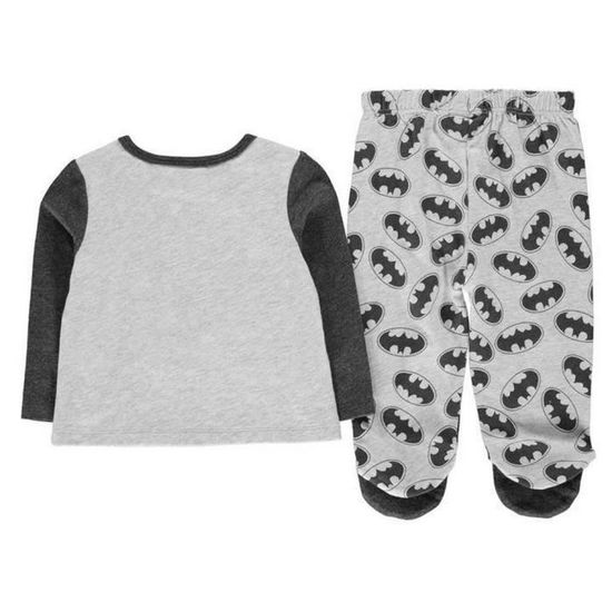 Pyjama De Naissance Officiel Batman Bebe De 0 A 3 Mois Gris Cdiscount Pret A Porter