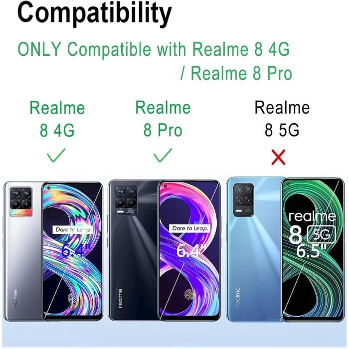 Coque Silicone transparent avec coins renforcés Realme 8 5G Transparent