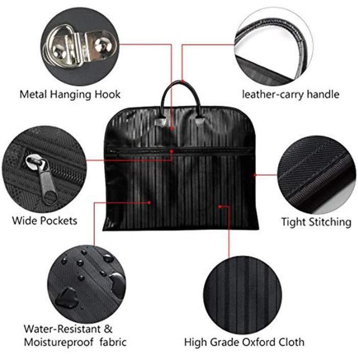 Housse à Costume Convertible 3 En 1 SINZUX 60L - Sac à Vêtements Suspendu Imperméable - Pour Voyage Ou Affaires