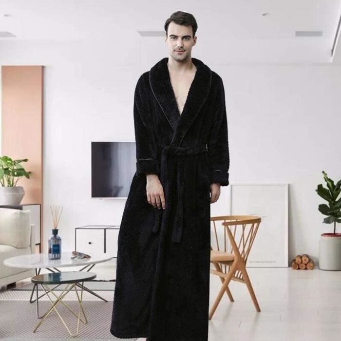XL Peignoir Femme Polaireong Flanelle Peignoir De Bain Homme Eponge Pas Cher Robe De Chambre Chaud Epais 677 Cdiscount Maison