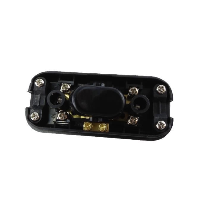 Interrupteur Bipolaire 6A 250V - Lot De 2 - Pour Lampes Et Petits Appareils - Installation Facile