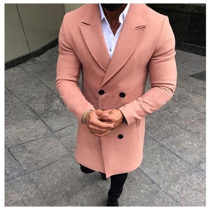 Homme Manteau Rose Long Manteau Rose Homme Veste De Carnaval Homme