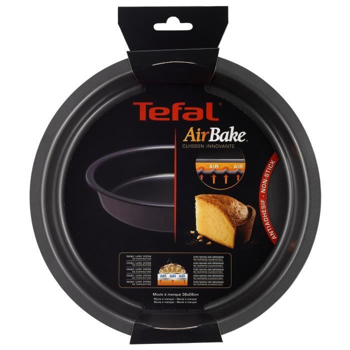 TEFAL AIRBAKE Moule à manqué J0829615 - 23cm - Gris - Cdiscount Maison