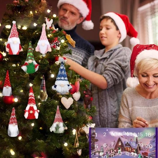 Calendrier De L'Avent Gnome De Noël, Calendrier De L'Avent Gnome 2024 Gnome Advent Calendar With Gnomes Doll 24 Days Countdown Calendar To Christmas Gnome Advent Calendar P 47948728