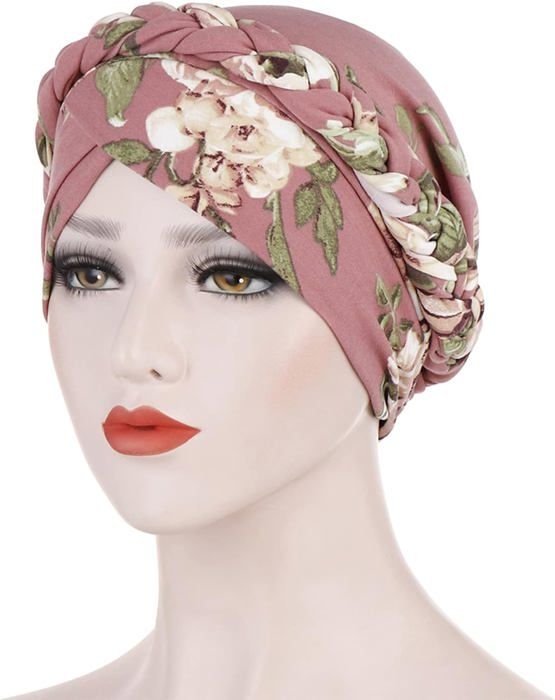 WWricotta Foulard Cheveux Femme - Chimio Turban Casquettes Turban Chimio Coton Pour Filles Chapeaux De Travail Turban Femme Mode RéGlable Et Anti-Chute Des Cheveux Turban Enveloppement De La TêTe